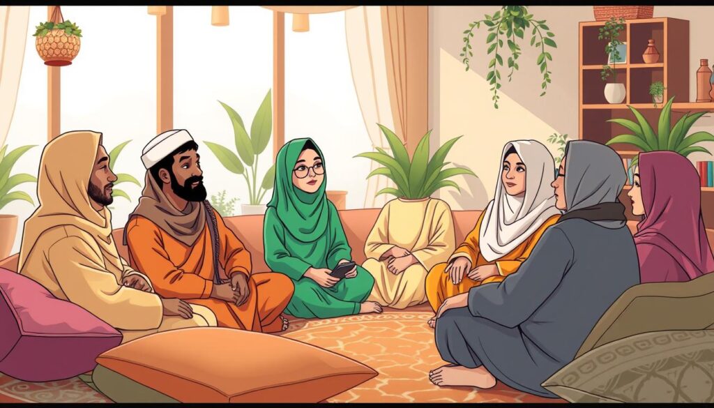 Muslim emotional support groups